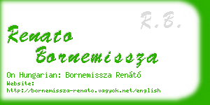 renato bornemissza business card